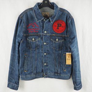 Polo Ralph Lauren Men's Denim Jacket Champs Eastern League Red Tiger Patch M